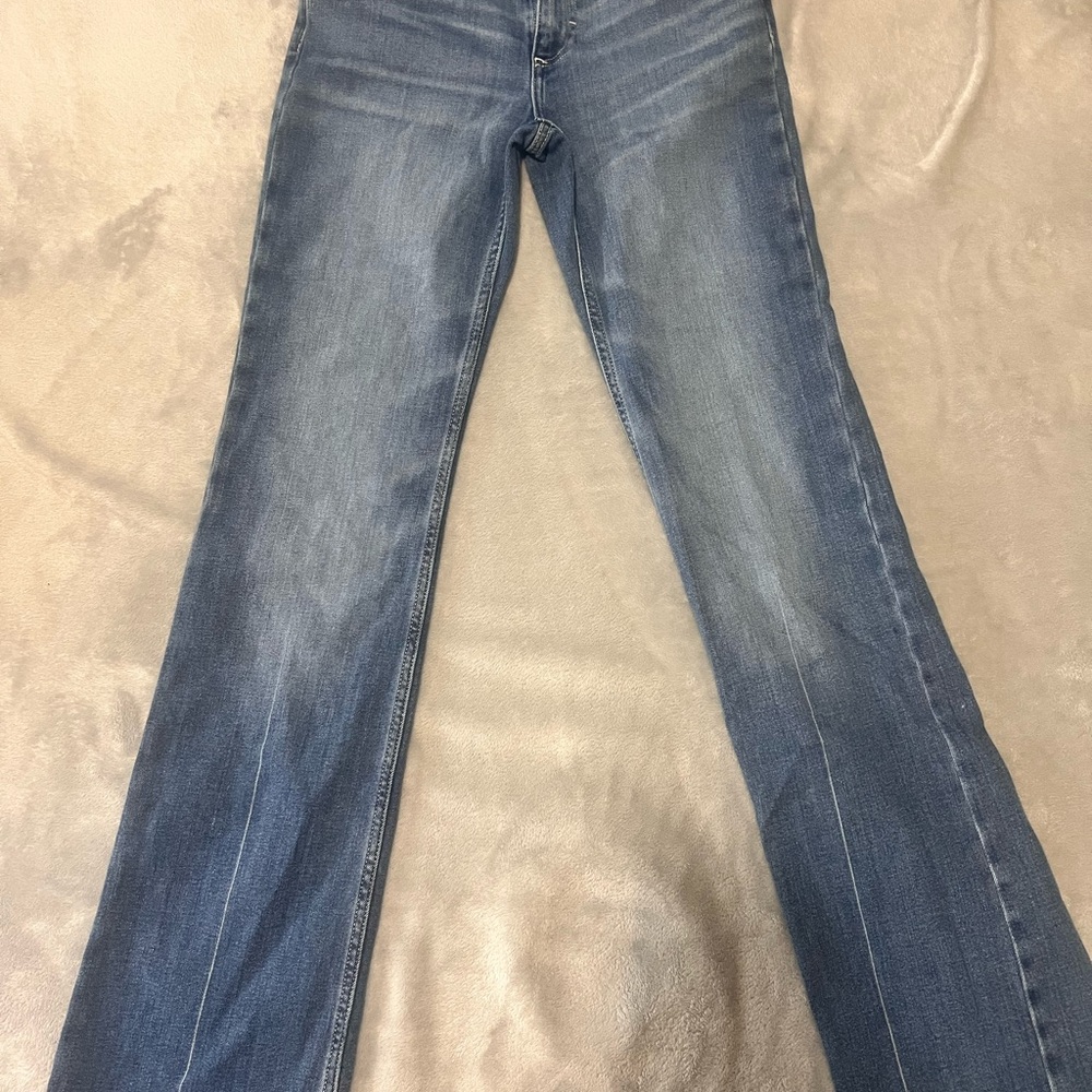 Wrangler Women's Flare Jeans in Classic Blue